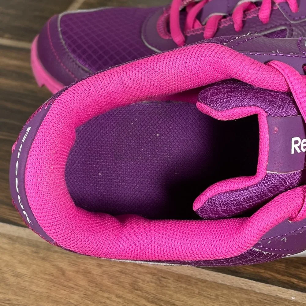 Reebok Yourflex Youth Girl's Size 5.5 Shoes Purple Pink Trainers Sneakers
